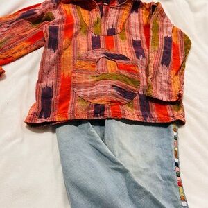 Bohemian-style baja hoodie